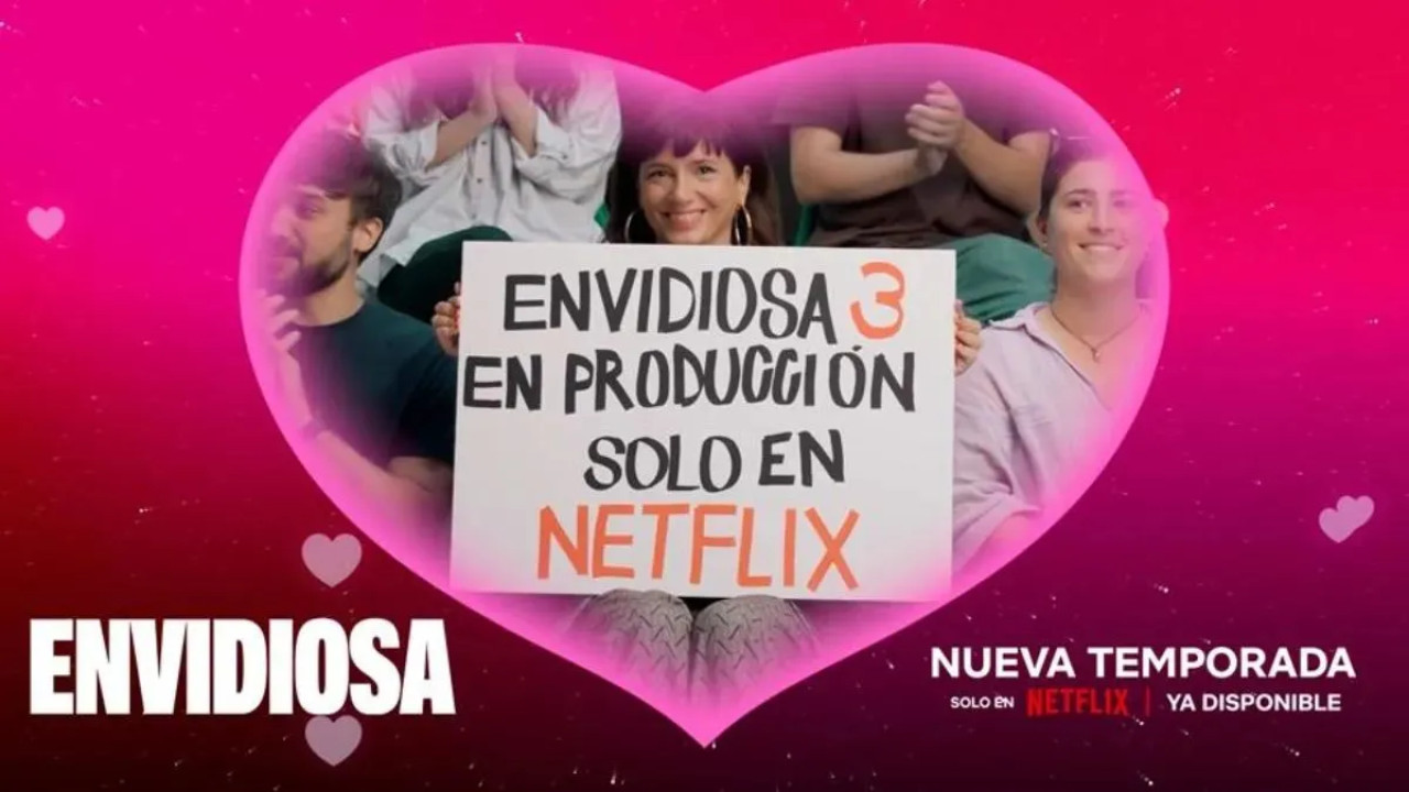 Spot de "Envidiosa" confirmando la temporada 3. Foto: Netflix.