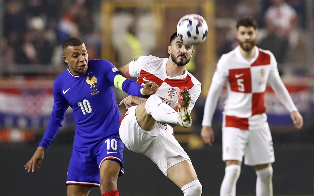 Kylian Mbappé, Croacia vs Francia. Foto: EFE/Antonio Bat