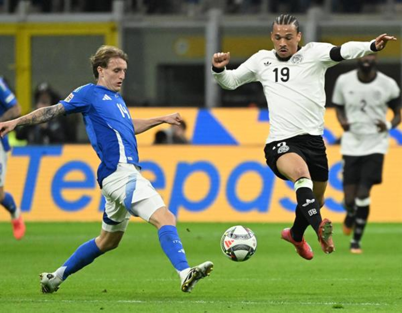 Italia vs Alemania. Foto: EFE/Daniel Dal Zennaro