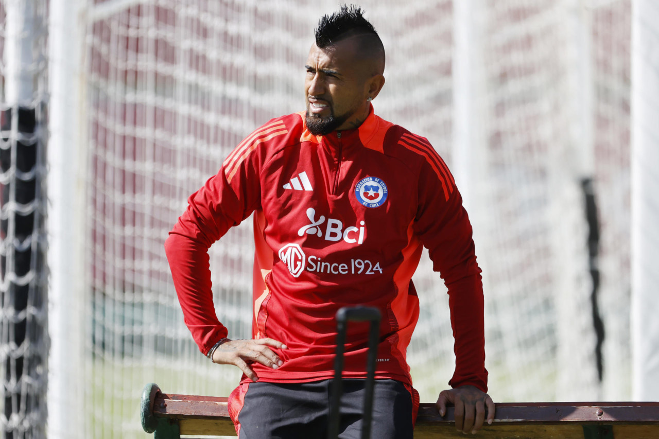 Arturo Vidal, Selección de Chile. Foto: EFE.