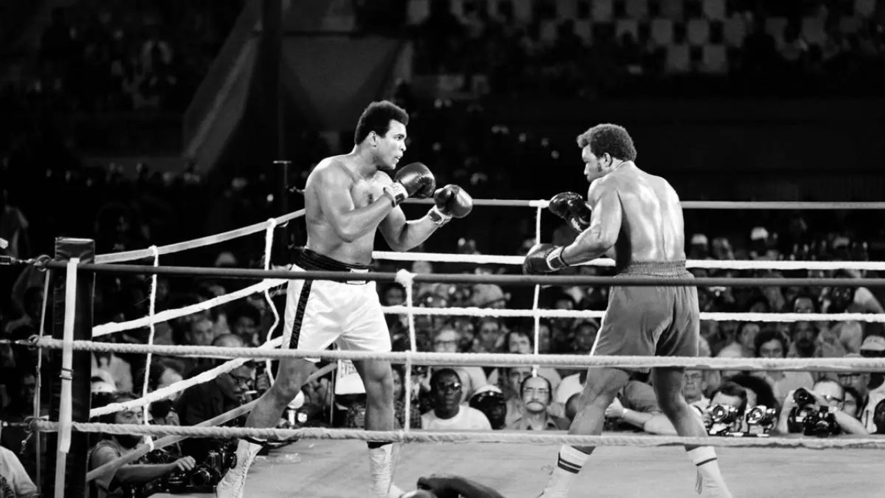 Pelea entre Muhammad Ali y George Foreman en Zaire.