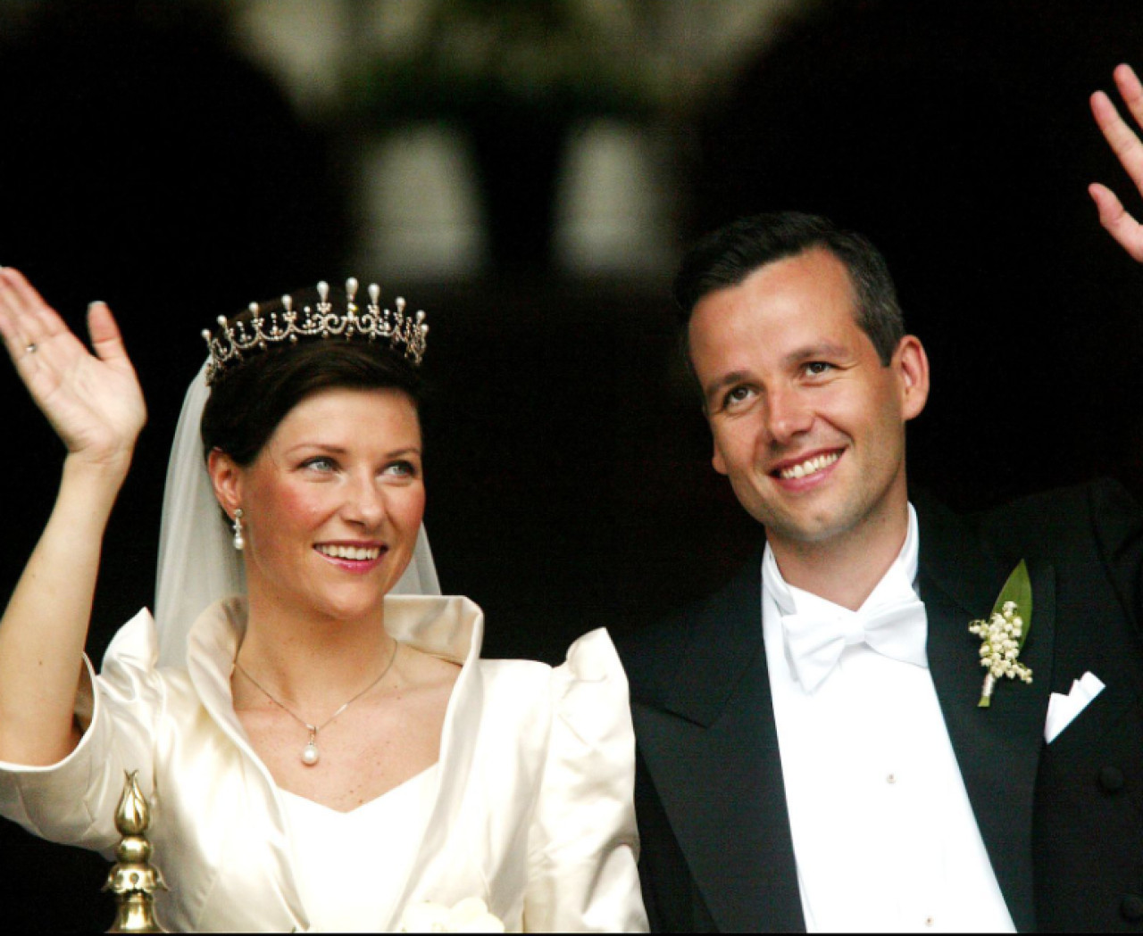 La princesa Marta Luisa y Ari Behn el día de su boda, 2002. Foto: GTRES.