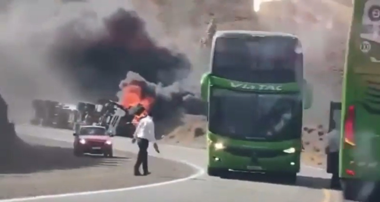 Incendio en Neuquén. Foto: captura.