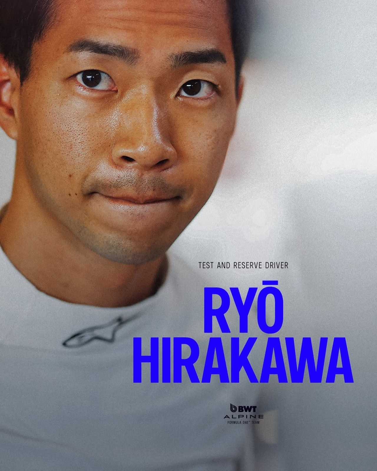 Ryo Hirakawa, piloto reserva de Alpine. Foto: Instagram ryohirakawa0307.